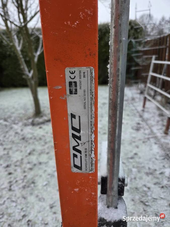 Podnośnik do regipsów do płyt gipsowych szwedzki Namysłów