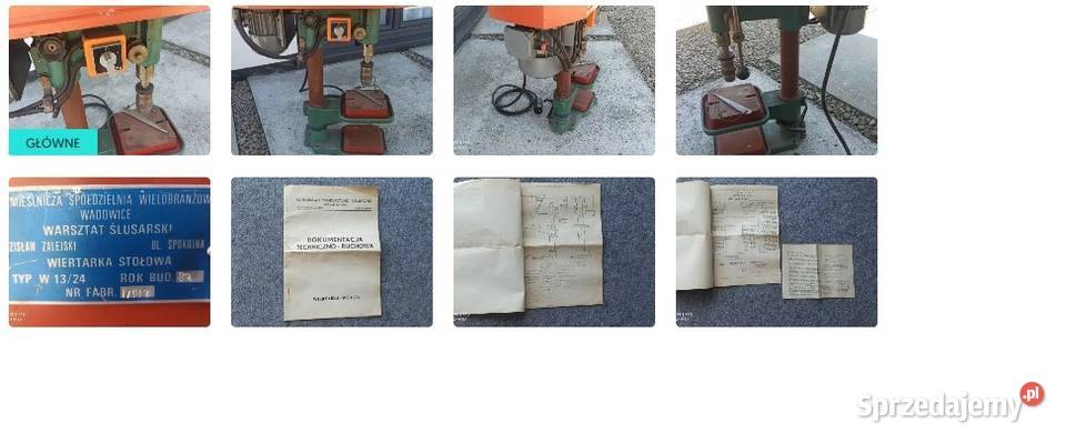 Duża wiertarka stołowakolumnowa WS1324 stan Wadowice