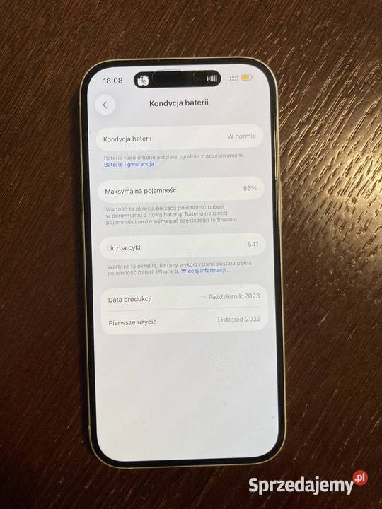 iPhone 15 Yellow 64Gb Bobowa