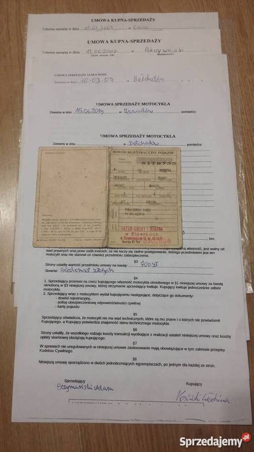 Dokumenty Mz trophy 2502 Baruchowo