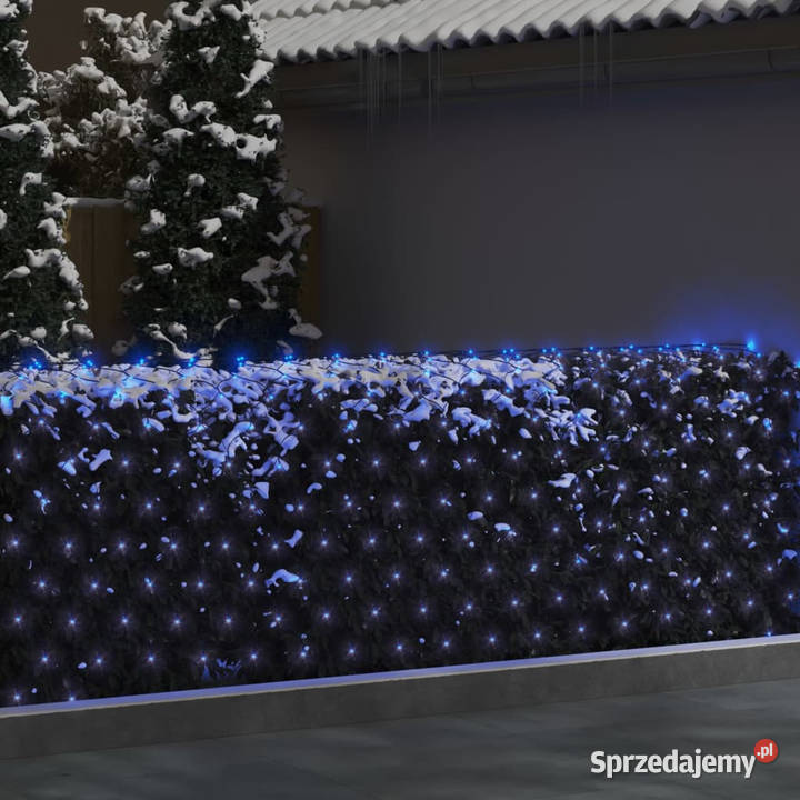 Siatka z lampek LED niebieska 4x4 m 544 LED Warszawa