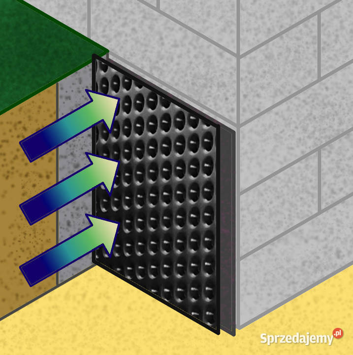 Folia kubełkowa 8mm fundamentowa do fundamentów Warszawa