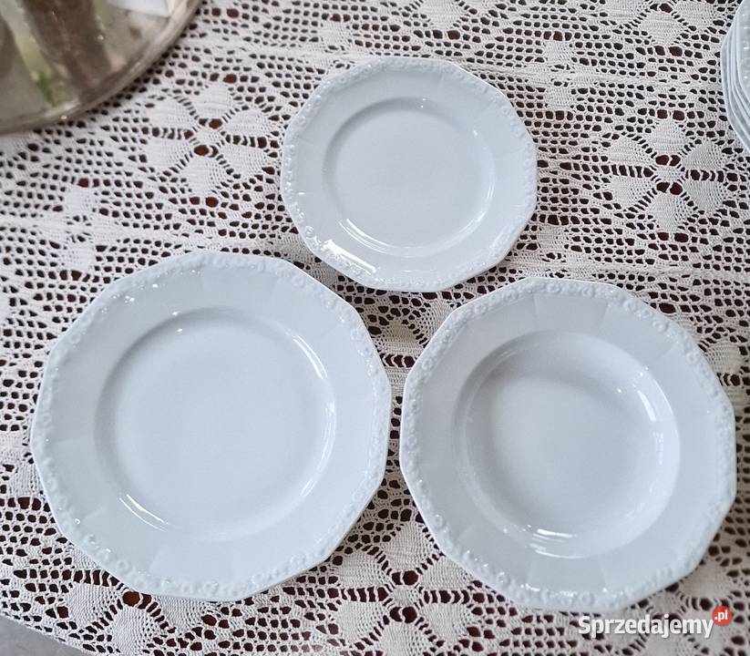 Rosenthal Biała Maria serwis obiadowy 6ciu osób Nałęczów