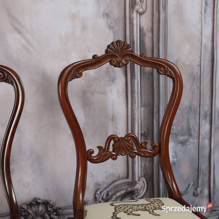 ARTexpert Para krzeseł krzesła wiktoriańskie Dobrzany