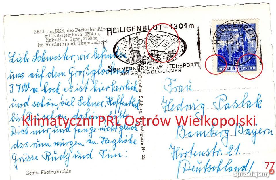 Pocztówka Post card Zell am See Austria Alpen Bielsko-Biała sprzedam
