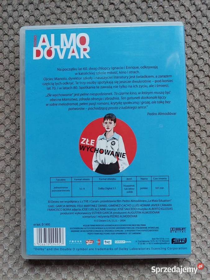 film Złe wychowanie reż Pedro Almodóvar Filmy Kraków