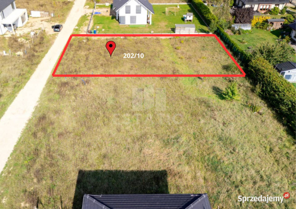 sprzedaży działki Banino Pilotów 1005m2