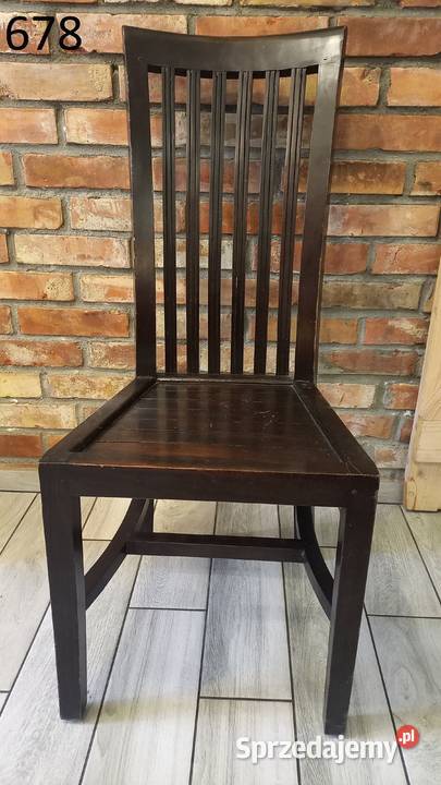 Krzesło tekowe drewniane 1 kolonialne twarde Gawroniec sprzedam