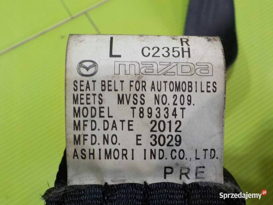 MAZDA 5 III 11r pas bezpieczenstwa prawy przod Pasy bezpieczeństwa Suków sprzedam
