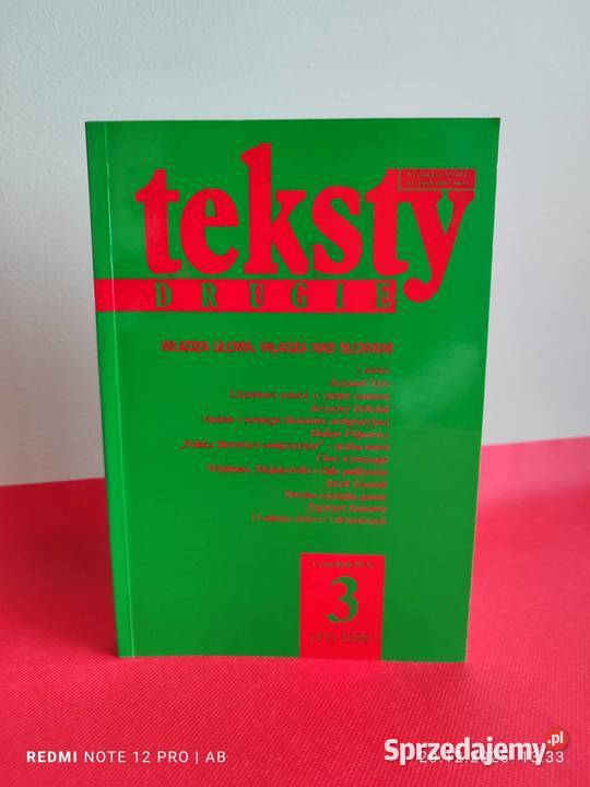 Teksty Drugie 3 51 1998 Władza słowa władza śląskie Katowice