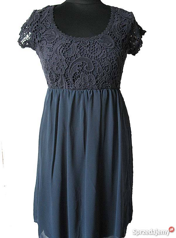 KORONKOWA SUKNIA SUKIENKA WESELE 34 XS biust 90 Moda i Styl