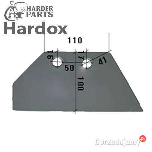 Lemiesz przedpłużka HARDOX SDG1416P do pługa Suwałki sprzedam