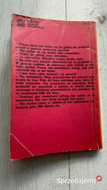 Książka Zachłanność mordercy Władysław Krupiński kryminały Proza i poezja Łódź sprzedam