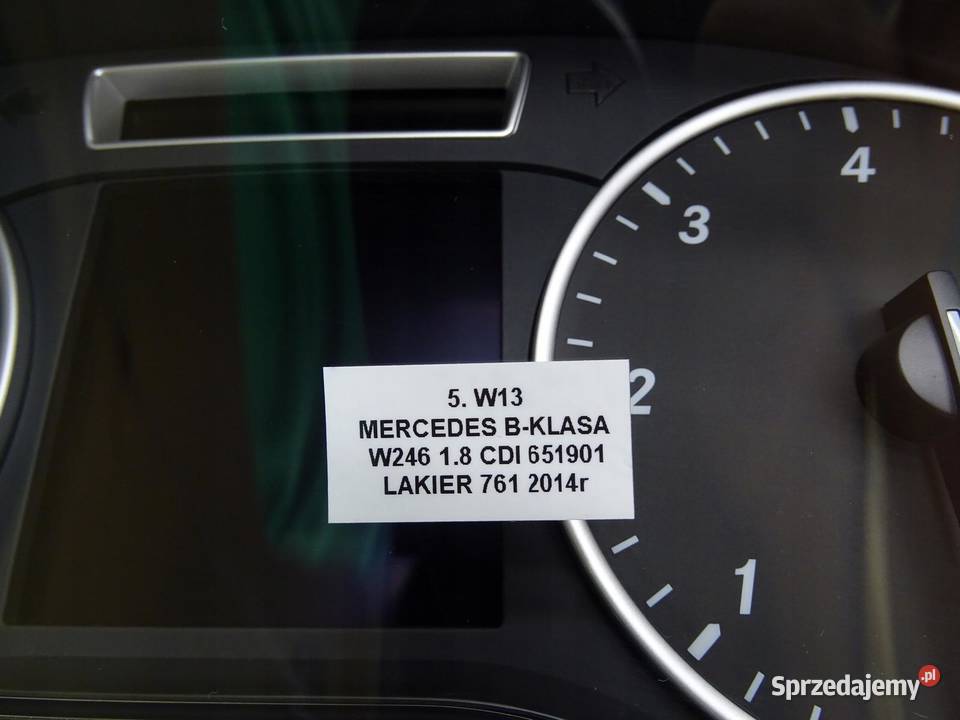 LICZNIK ZEGARY MERCEDES BKLASA W246 18 CDI 14R