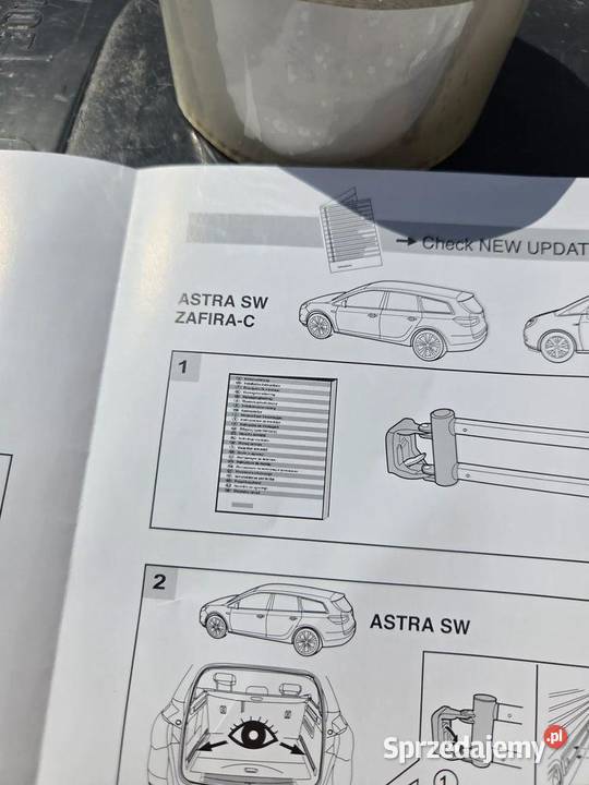 Przegroda bagażnika FlexRail Opel Astra J