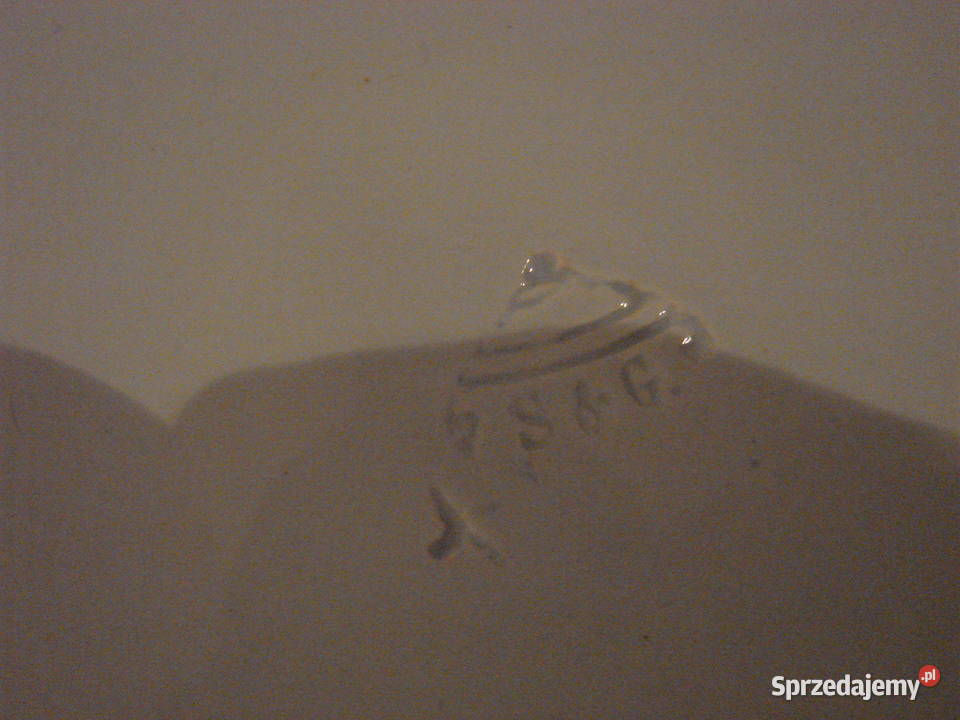 SG stary porcelanowy talerz