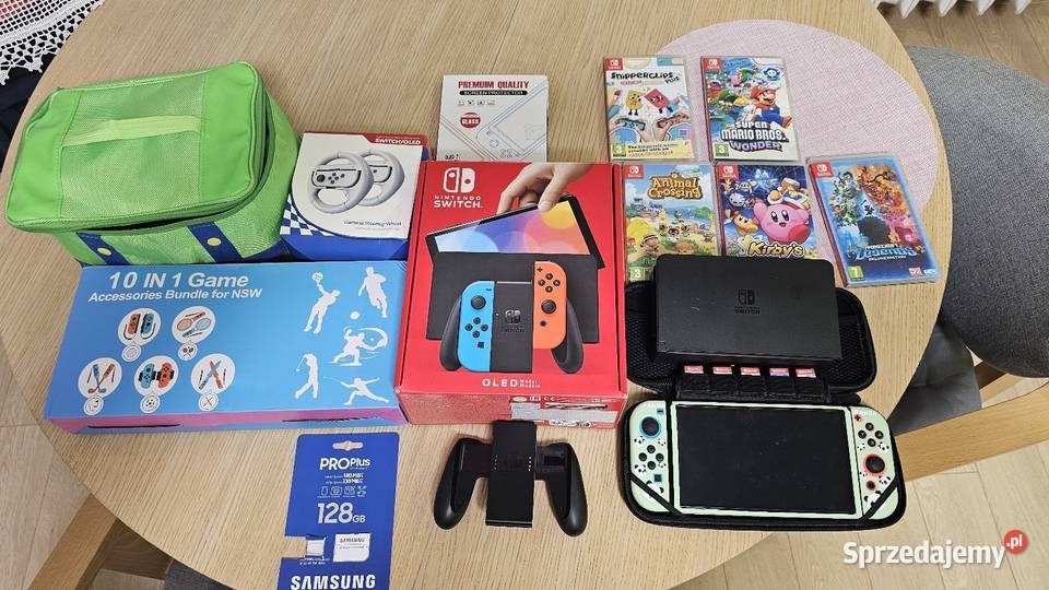 Nintendo Switch OLED mega zestaw Pozostałe Łask
