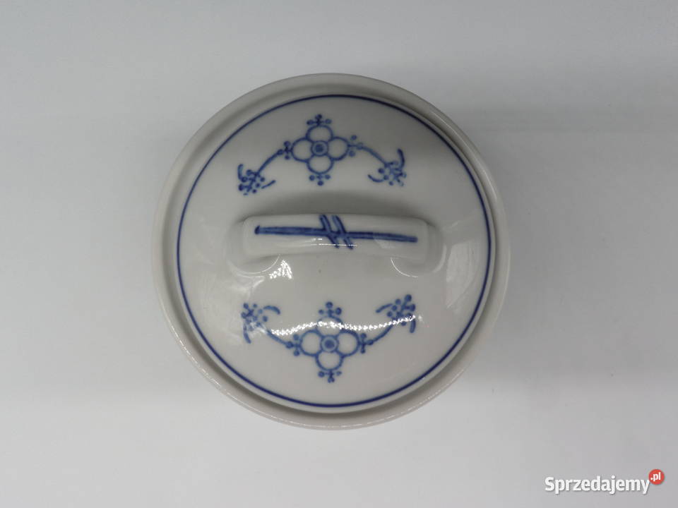 Porcelanowa cukiernica wzór słomkowy Jger Raszków