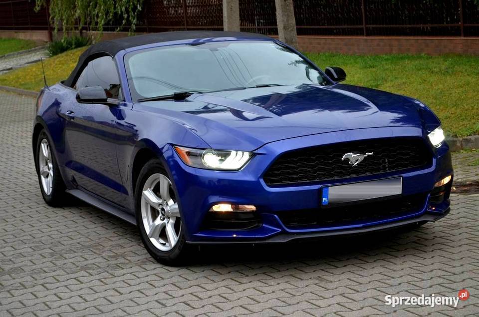 ZJAWISKOWY CZARNY MUSTANG CABRIO 2016 1234km Płock