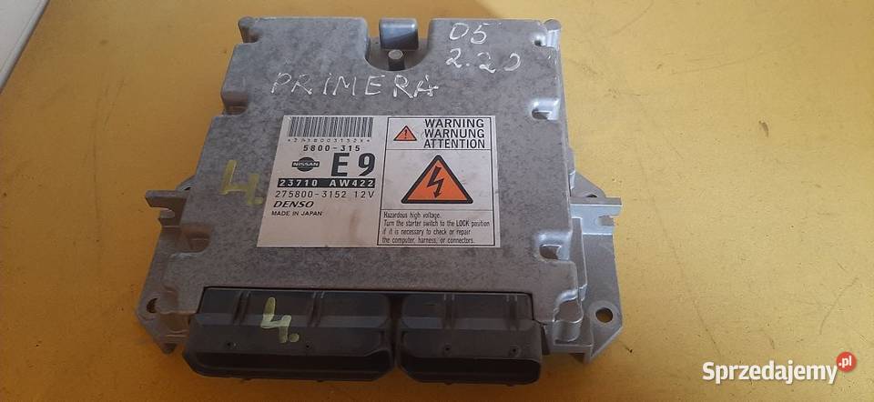 Komputer sterownik silnika Nissan primera P12 22 świętokrzyskie Włoszczowa