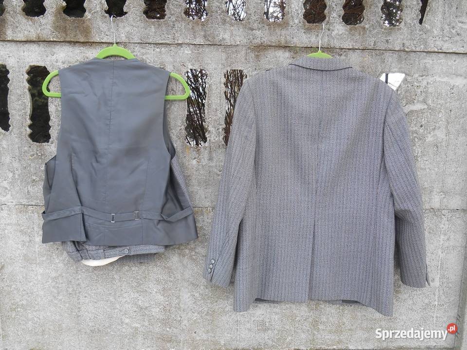 Garnitur Atelier Torino szary XL XXL 3 częściowy Dębica