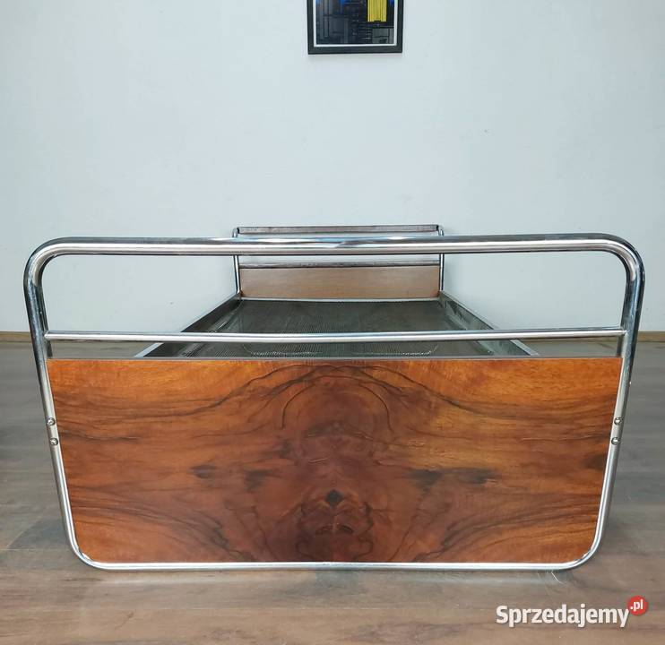 Thonet Sofa Łóżko Tapczan Renowacji Orzech Chrom Kraków