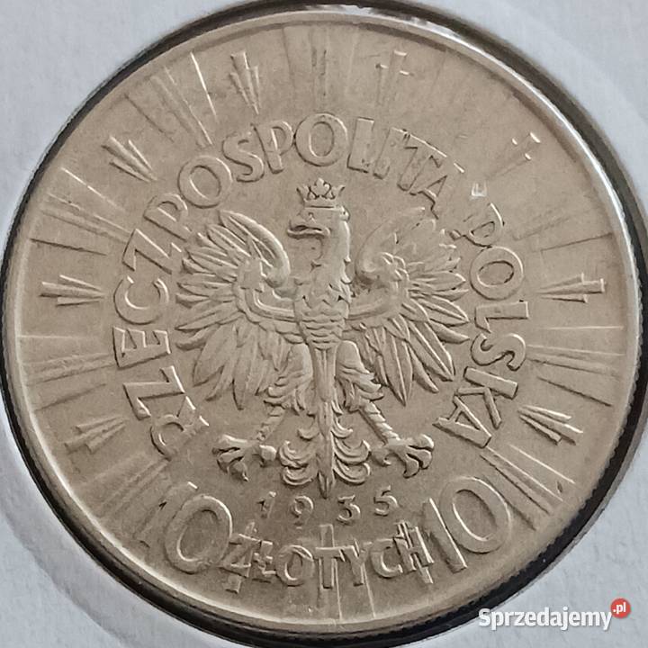 10 J Piłsudski 1936 r 4 ładna oryginał wielkopolskie Konin