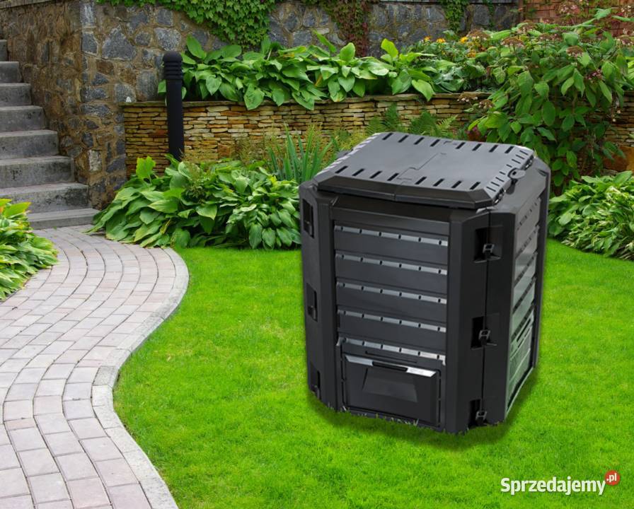 Kompostownik modułowy 2 Komorowy Czarny 800 L Gdańsk