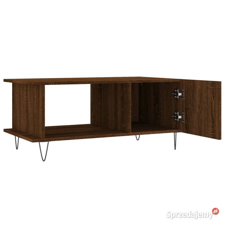 Stolik kawowy brązowy dąb 90x50x40 WM829491 mazowieckie Warszawa