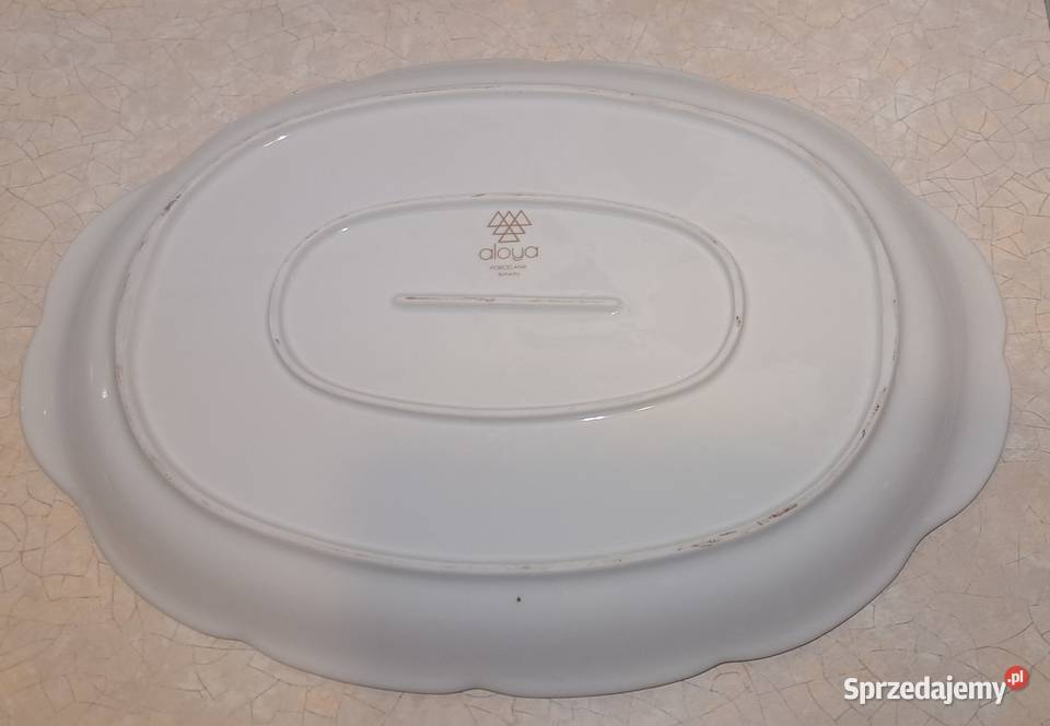 piękny duży porcelanowy półmisek patera na rybę Wyposażenie wnętrz mazowieckie Warszawa