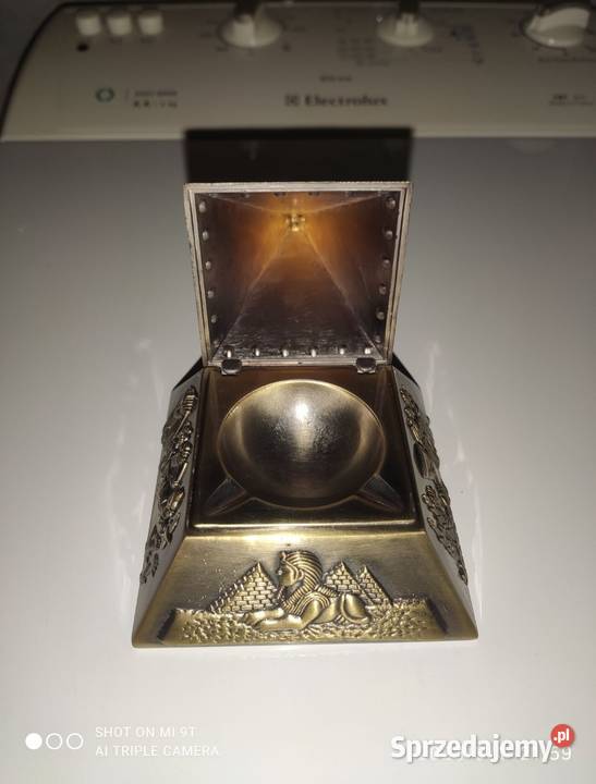 Popielnica popielniczka egipt ozdobna złota zachodniopomorskie Kołobrzeg