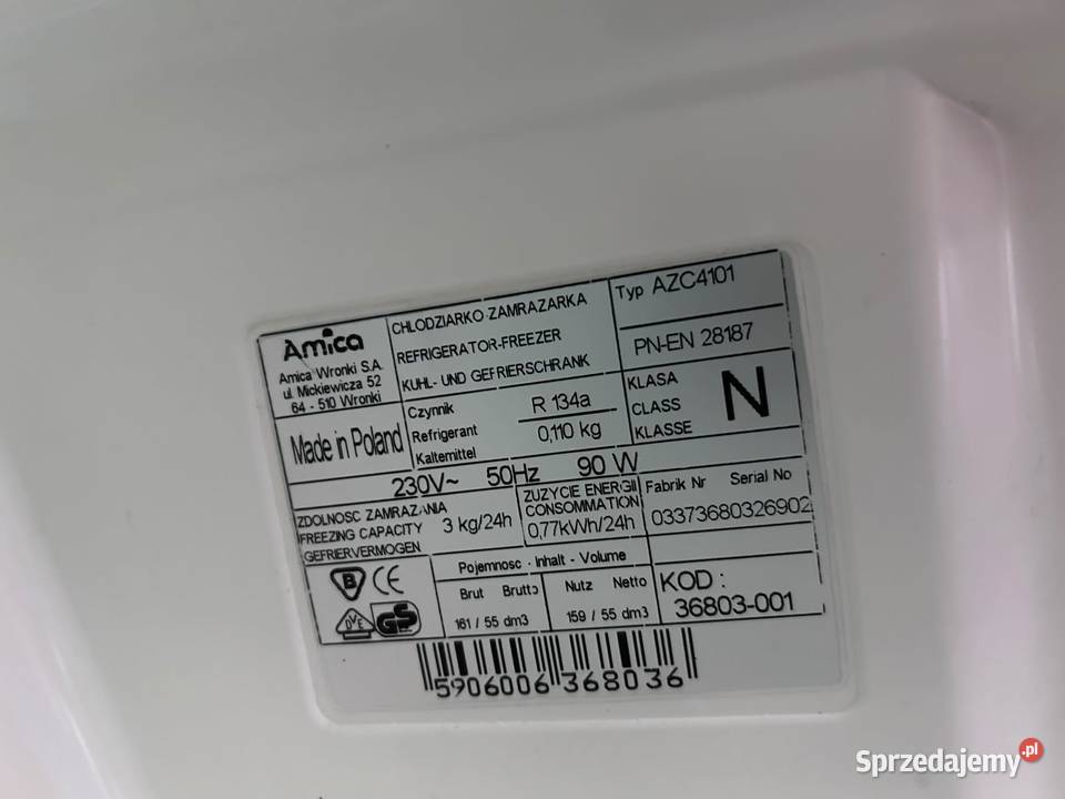Lodówka AMICA 144 A niezawodna Transport sprzedam