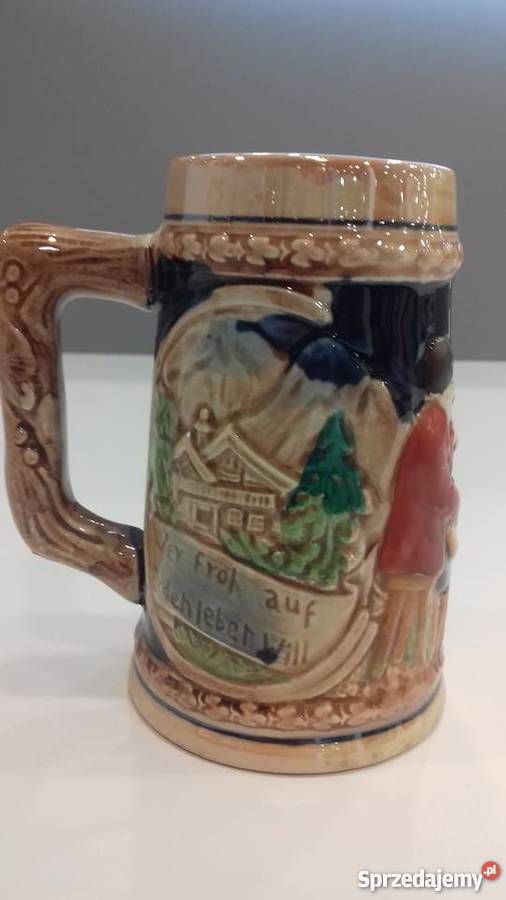 Ceramiczny kufel z końca lat 80 tych XIX w Wrocław