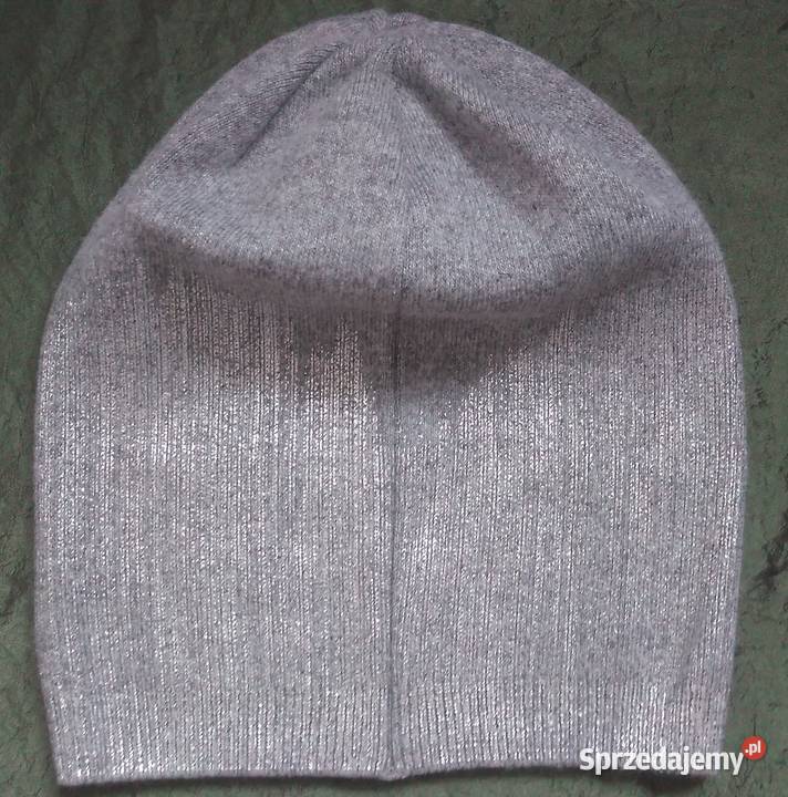 Czapka srebrna Damska r LXL Elegancka gat I NOWA Dla kobiet Białystok