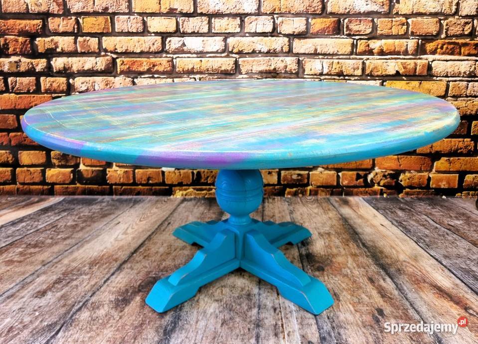 Stolik kawowy okrągły stolik dębowy stolik zachodniopomorskie Kołobrzeg