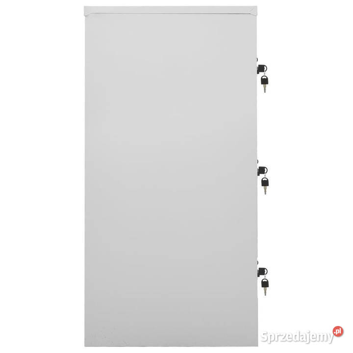 Szafki zamykane 2 jasnoszaroczerwone 90x45x925 Warszawa