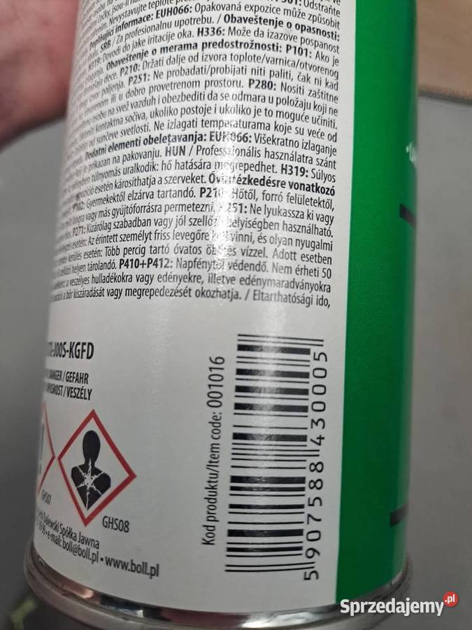 Boll Lakier do zderzaków plastikowych czarny kod sprzedam