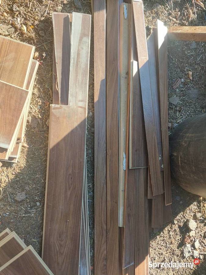 Panele podłogowe brązowe jasne z demontażu 8 40m Panele podłogowe Czernikowo