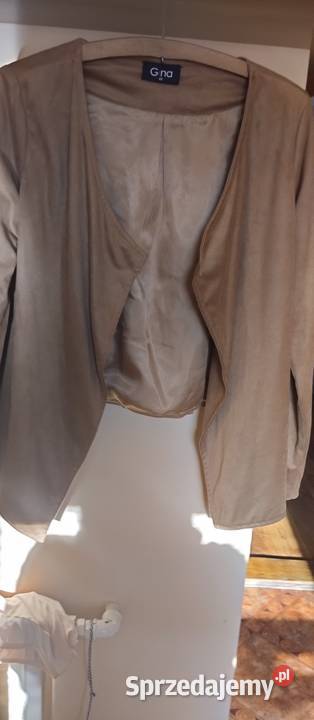 Krótki Kardigan beżowy Rozmiar 40(L)