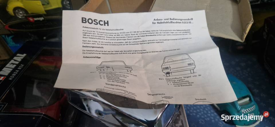 Vw porsche mercedes lampa przeciwmgłowa BOSCH Łódź