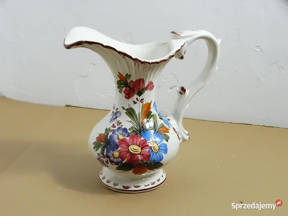 Włoski dzbanek ceramiczny Bassano Wazon vintage