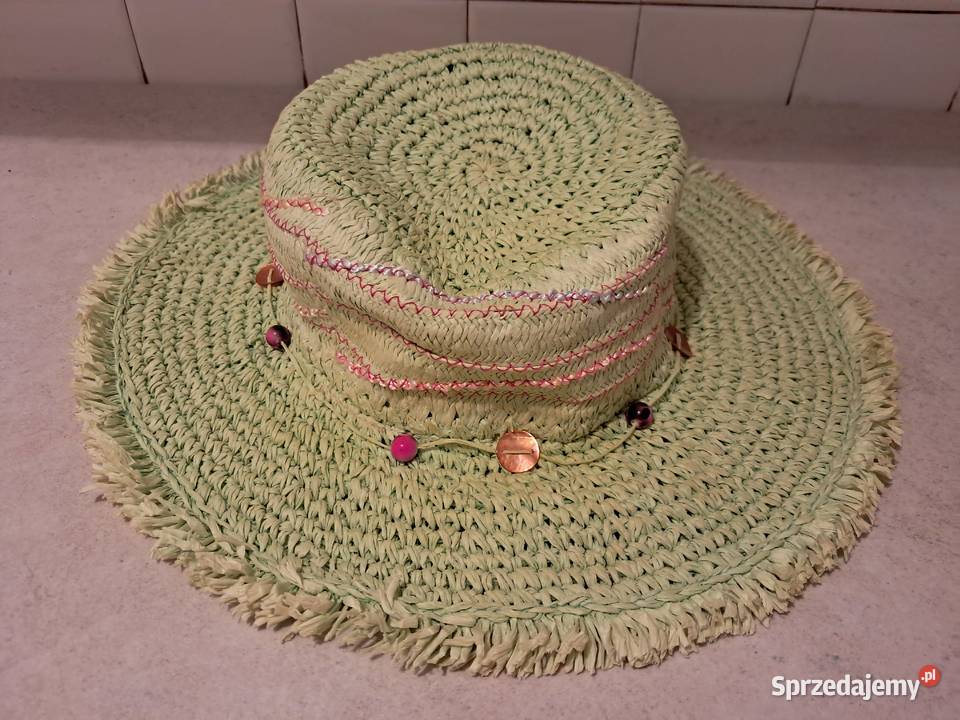 Kapelusz damski letni seledynowy 5456 do Kraków