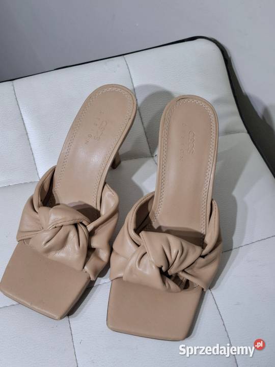 Asos 36 klapki szpilki obcasy kwadratowy nosek Kraków