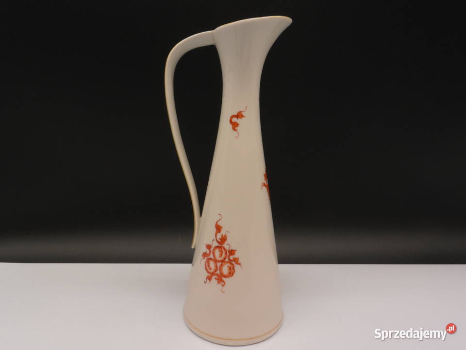 Porcelanowy Wazon Dzbanek CZERWONY SMOK Raszków