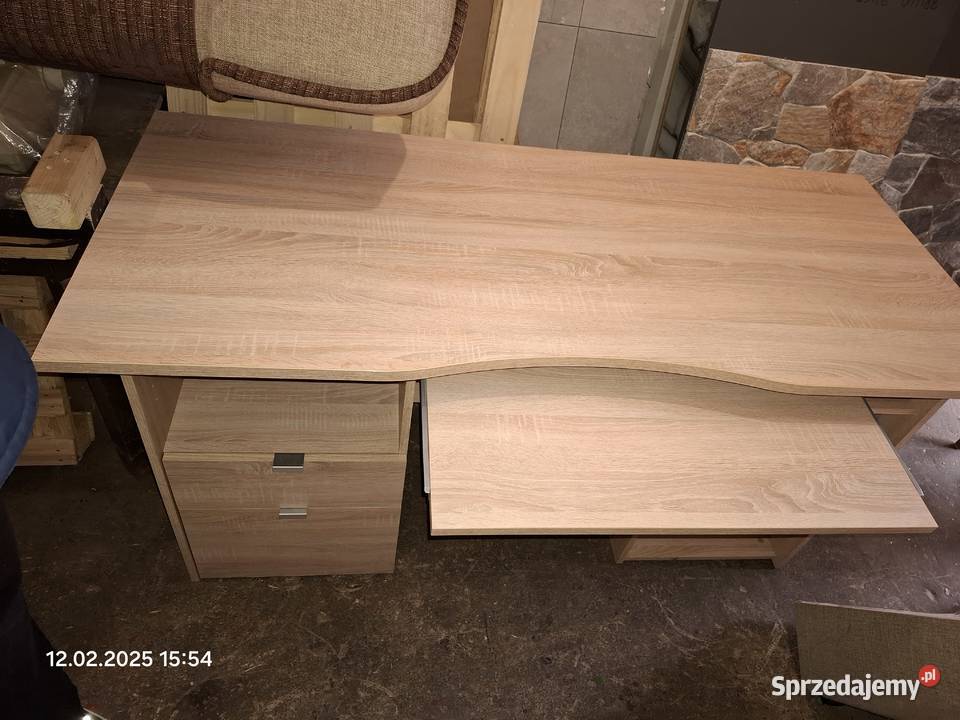 Duże Biurko z Miejscem na Komputer Dom i Ogród Zgorzelec