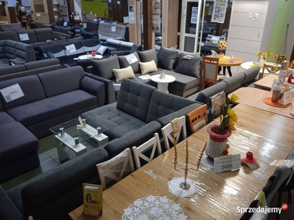 Sofa na sprężynach z funkcją spania tkanina
