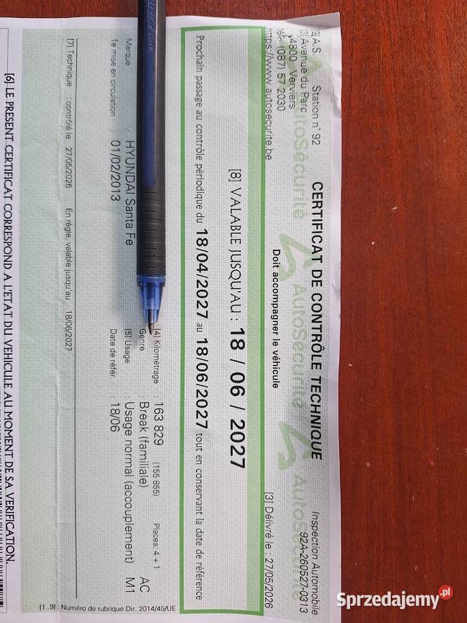 HYUNDAI SANTA czujnik deszczu Zamość