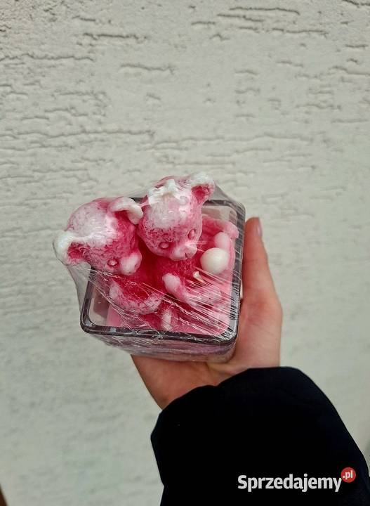 Świeca sojowa zakochane misie Pruszcz Gdański