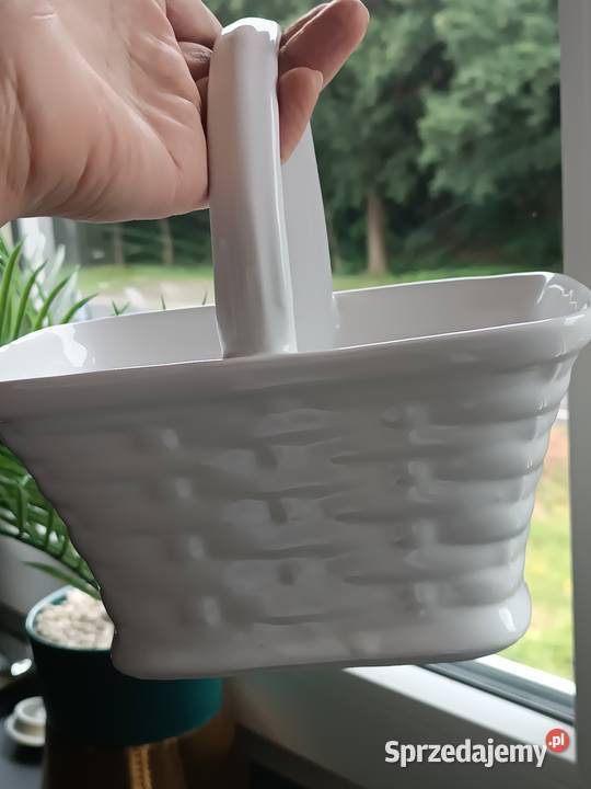 Koszyk biały porcelanowy Gorlice sprzedam