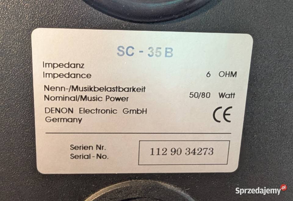 Denon UDM30 kolumny SC35B pilot RC877 Sprawny Warszawa